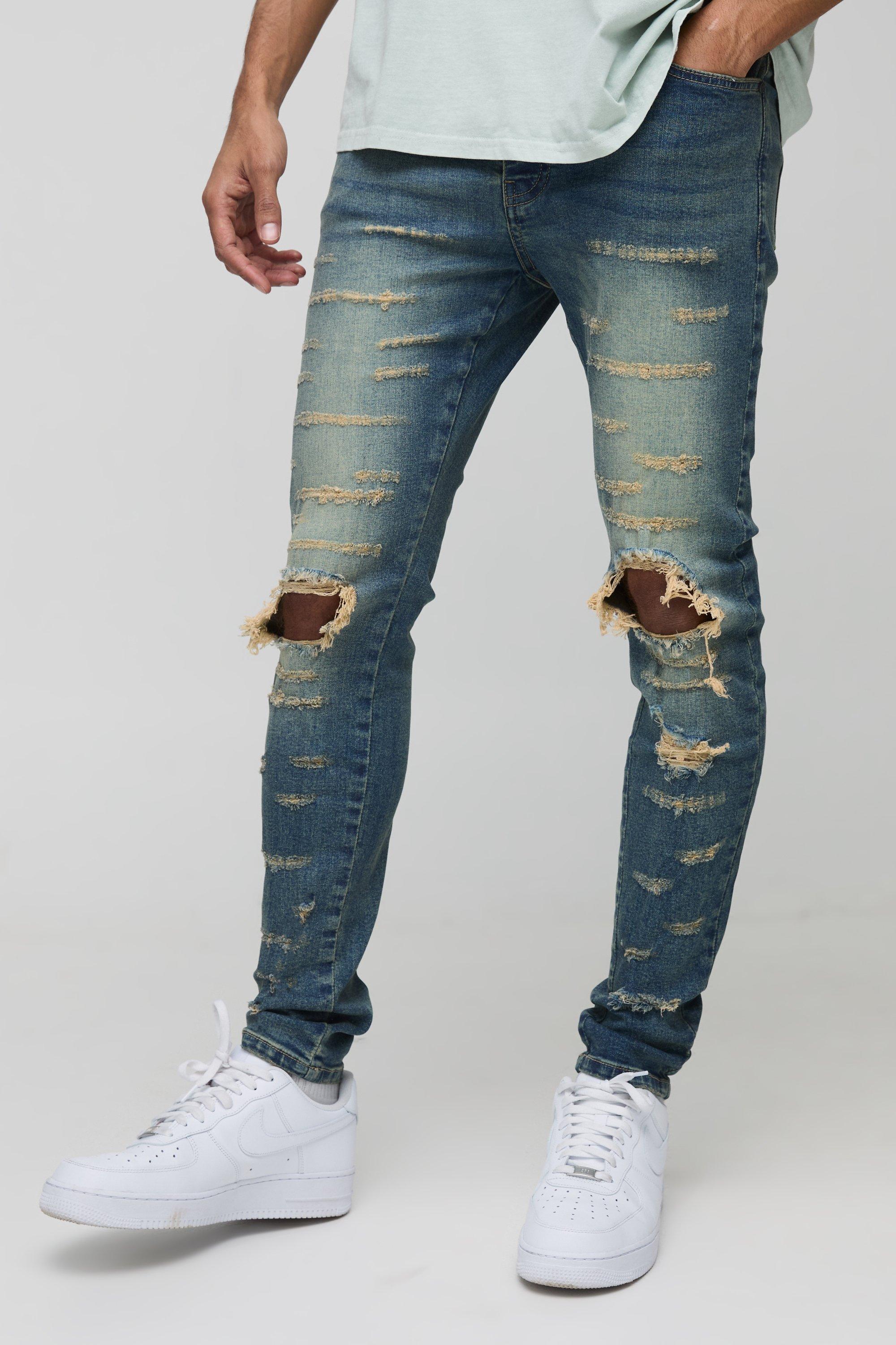 Busted knee newest skinny jean short